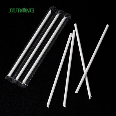 Pailles réutilisables de papier Boba de 8mm emballage pour Juice Coffee