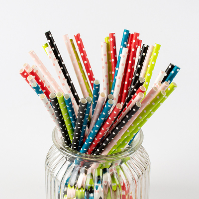 Bandy Recyclable Christmas Paper Straws pour la boisson froide