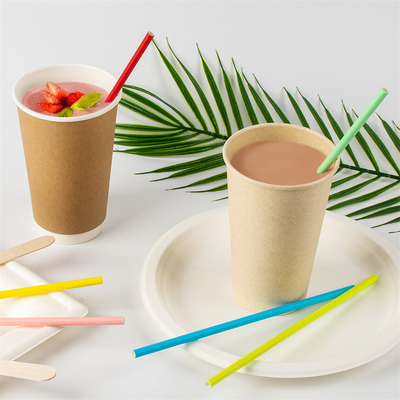 thé terminal 10mm pointu Straw Individual Wrap de bulle de 12mm