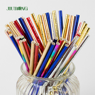 PLA potable 12mm compostable de 6mm 8mm Straw Individually Wrapped biodégradable