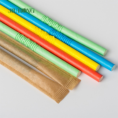 Bio papier droit fait sur commande buvant Straw For Coffee Boba Tea