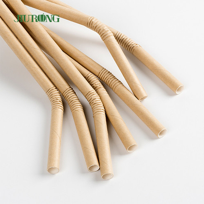 papier biodégradable Straw For Drinking Beverage de longueur de 135mm