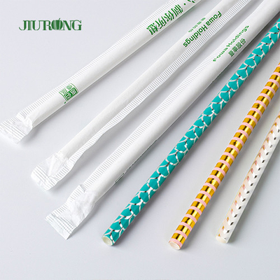 Catégorie comestible de papier jetable de LFGB Straw White And Blue Striped pour la partie