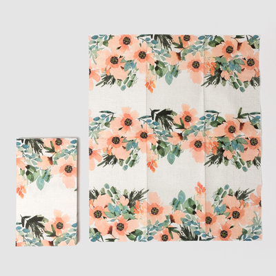 Approvisionnements jetables de noce de serviette de papier d'impression de fleur faite sur commande de mode