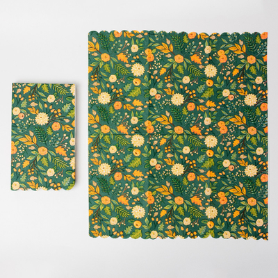 Conception colorée Valentine Day Party Paper Napkin de fleur de couverts jetables biodégradables d'UE