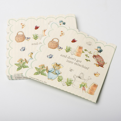 Ensemble écologique d'approvisionnements de partie de thème d'anniversaire d'enfant de serviette de papier de bande dessinée