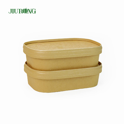 Imperméabilisez la catégorie comestible à emporter du bol 1500ml de papier recyclable pour la salade