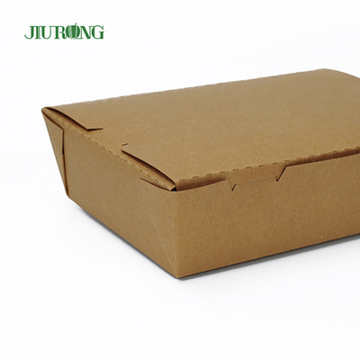 Boîte papier jetable biodégradable de récipient de nourriture 900ml recyclable