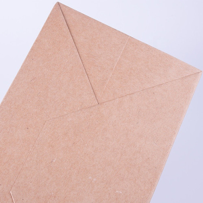 Copie écologique adaptée aux besoins du client de logo de 280mm de sac de papier biodégradable de poignée plate