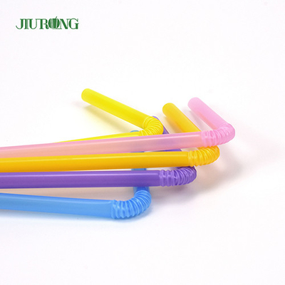 Les pailles jetables écologiques biodégradables ont coloré 4.6*150mm en plastique