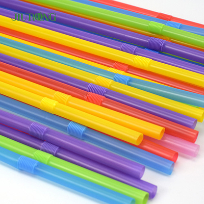 Les pailles jetables écologiques biodégradables ont coloré 4.6*150mm en plastique