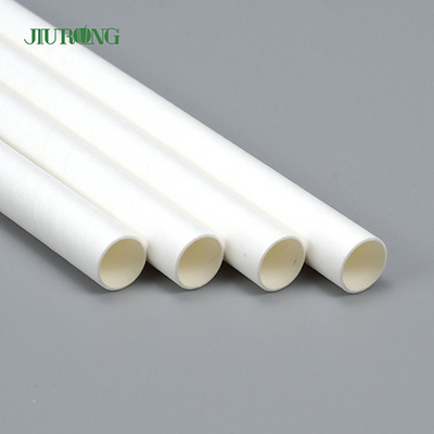 Diamètre de papier biodégradable blanc de Straw Eco Friendly Food Grade 4.6mm
