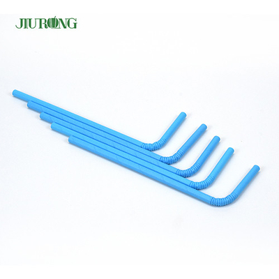 Catégorie comestible rayée bleue biodégradable de pailles à boire de papier de Bendy
