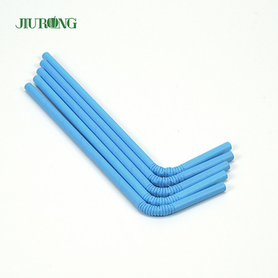 Catégorie comestible rayée bleue biodégradable de pailles à boire de papier de Bendy