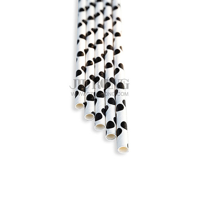 Catégorie comestible de papier biodégradable de la paille 7*230mm de thé de bulle de Boba
