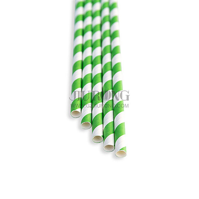 Paille de papier biodégradable potable de cocktail 6*197mm qui respecte l'environnement