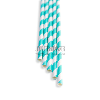 Paille de papier biodégradable potable de cocktail 6*197mm qui respecte l'environnement