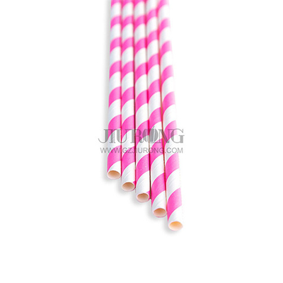 Paille de papier biodégradable potable de cocktail 6*197mm qui respecte l'environnement