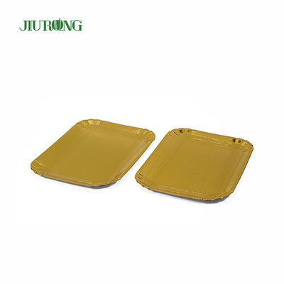 Assiettes en papier biodégradables imprimées par coutume de Jiurong approuvées ISO9001