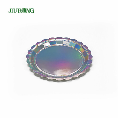 Les plats jetables écologiques biodégradables ronds emballage papier 9inch 30cm
