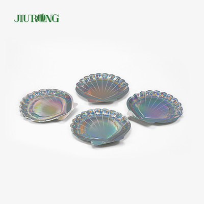 Assiettes jetables en papier biodégradable en bambou Recyclable rond dia 23cm