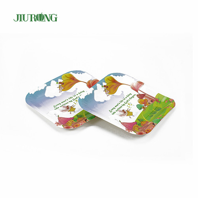 Stratification recyclable de Matt de catégorie comestible d'assiettes à papier biodégradables de revêtement UV