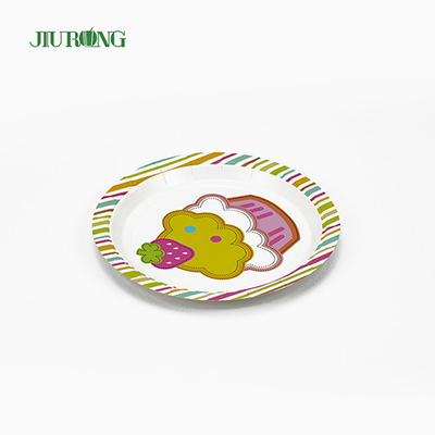 La partie biodégradable de catégorie comestible plaque le plat en papier jetable de 9 pouces 30cm