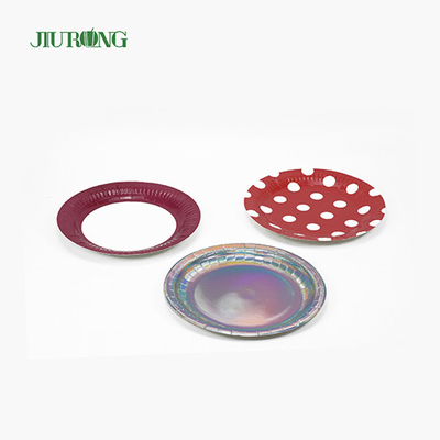 Assiettes en papier biodégradables de 7 pouces