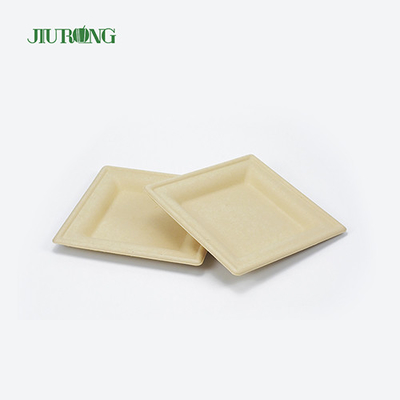 Plateau biodégradable biodégradable de sushi de bagasse de récipient de nourriture de canne à sucre jetable écologique