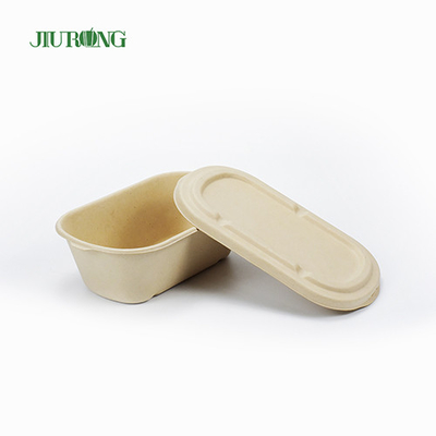 Récipient biodégradable de nourriture de canne à sucre à emporter 650ml papier sulfurisé