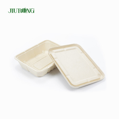ODM biodégradable réutilisé d'OEM de boîte de papier d'emballage alimentaire de bagasse