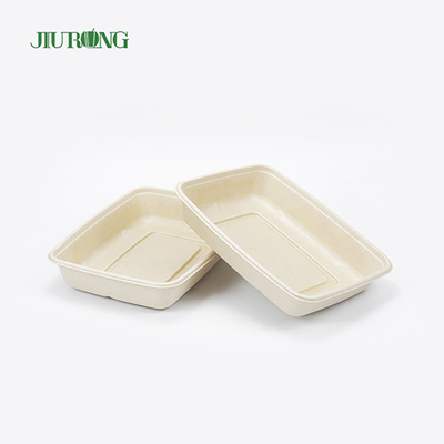 ODM biodégradable biodégradable d'OEM de papier sulfurisé de récipient de nourriture de canne à sucre