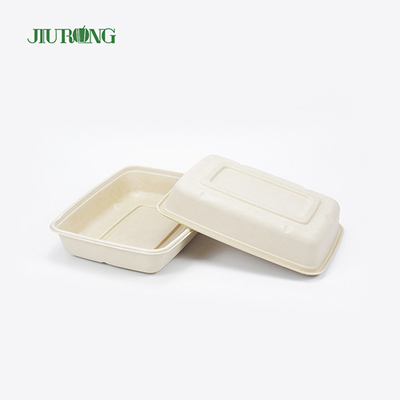 ODM biodégradable biodégradable d'OEM de papier sulfurisé de récipient de nourriture de canne à sucre
