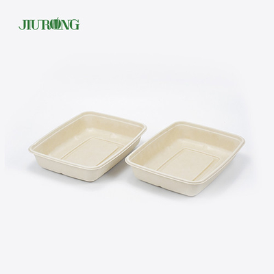 ODM biodégradable biodégradable d'OEM de papier sulfurisé de récipient de nourriture de canne à sucre