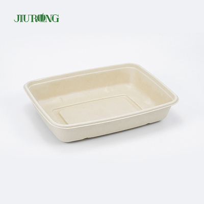 ODM biodégradable biodégradable d'OEM de papier sulfurisé de récipient de nourriture de canne à sucre
