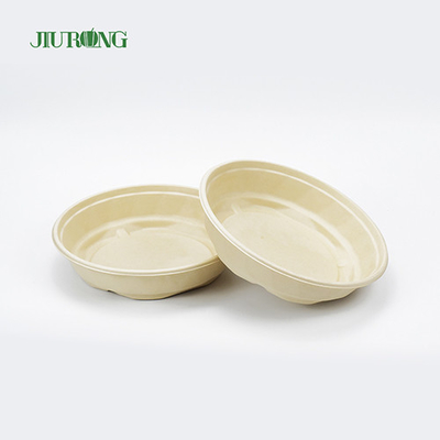 Cuvette de papier biodégradable jetable de récipient de nourriture de canne à sucre ronde compostable
