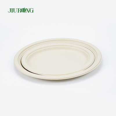 Diamètre imperméable du récipient 7inch 23cm de nourriture de canne à sucre pour le sandwich de biscuit