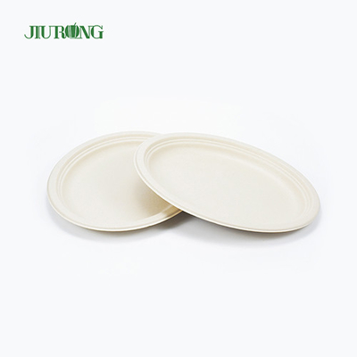 Diamètre imperméable du récipient 7inch 23cm de nourriture de canne à sucre pour le sandwich de biscuit