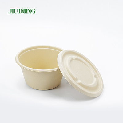 Boîtes à emporter biodégradables de bagasse de récipient écologique de nourriture de canne à sucre enferme dans une boîte 600ml
