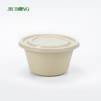 Boîtes à emporter biodégradables de bagasse de récipient écologique de nourriture de canne à sucre enferme dans une boîte 600ml