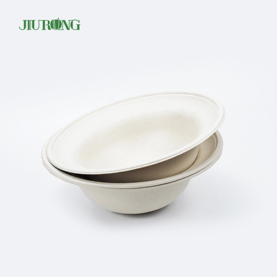 cuvettes jetables écologiques biodégradables de conteneur de nourriture de canne à sucre de 155mm