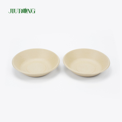 Vernissage bagasse de canne à sucre contenant alimentaire jetable forme ronde 175mm