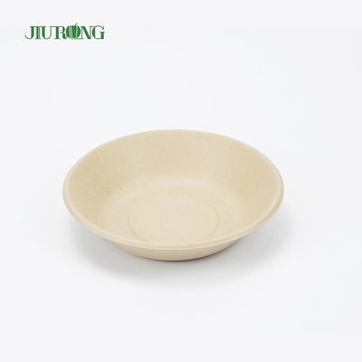 Vernissage bagasse de canne à sucre contenant alimentaire jetable forme ronde 175mm