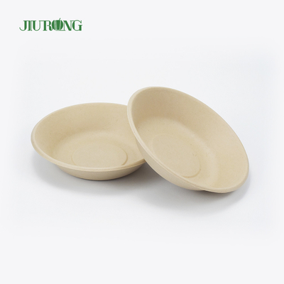 Vernissage bagasse de canne à sucre contenant alimentaire jetable forme ronde 175mm