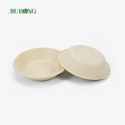 Vernissage bagasse de canne à sucre contenant alimentaire jetable forme ronde 175mm