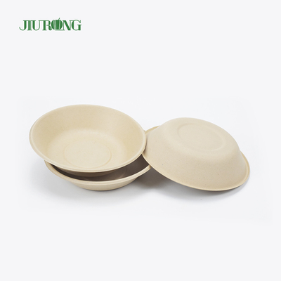 Vernissage bagasse de canne à sucre contenant alimentaire jetable forme ronde 175mm