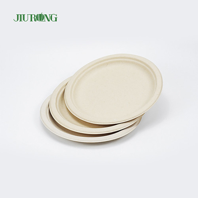 Les plats biodégradables de bagasse de canne à sucre de sushi ont réutilisé 155mm Jiurong