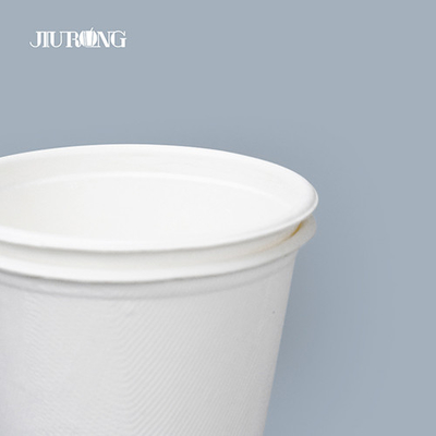 Tasses à café de papier biodégradables ondulées blanches 10oz 12oz à mur simple