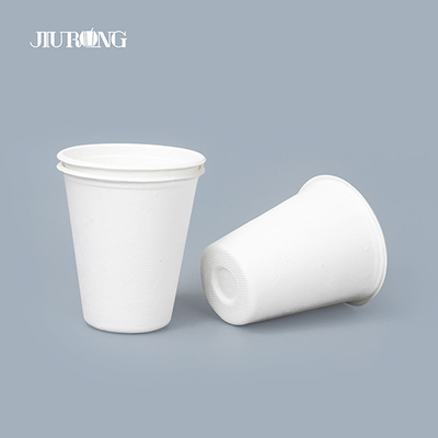 Tasses à café de papier biodégradables ondulées blanches 10oz 12oz à mur simple