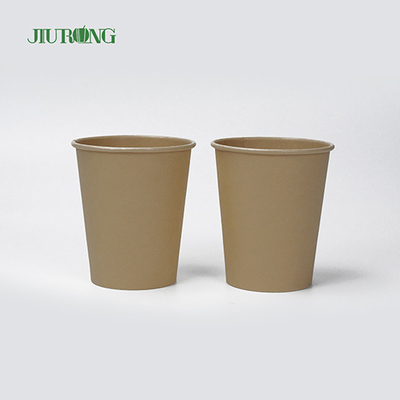 Tasse à café en papier jetable biodégradable à paroi unique 6oz 7oz